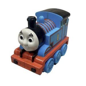 Thomas the Train 2009 Mattel Toy Blue Red Rolling Push